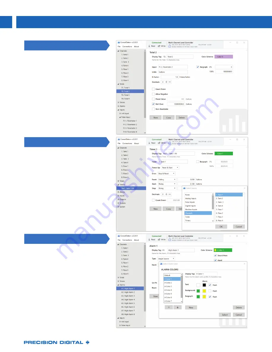 Precision Digital Corporation ConsoliDator Plus PD9000 Скачать руководство пользователя страница 9