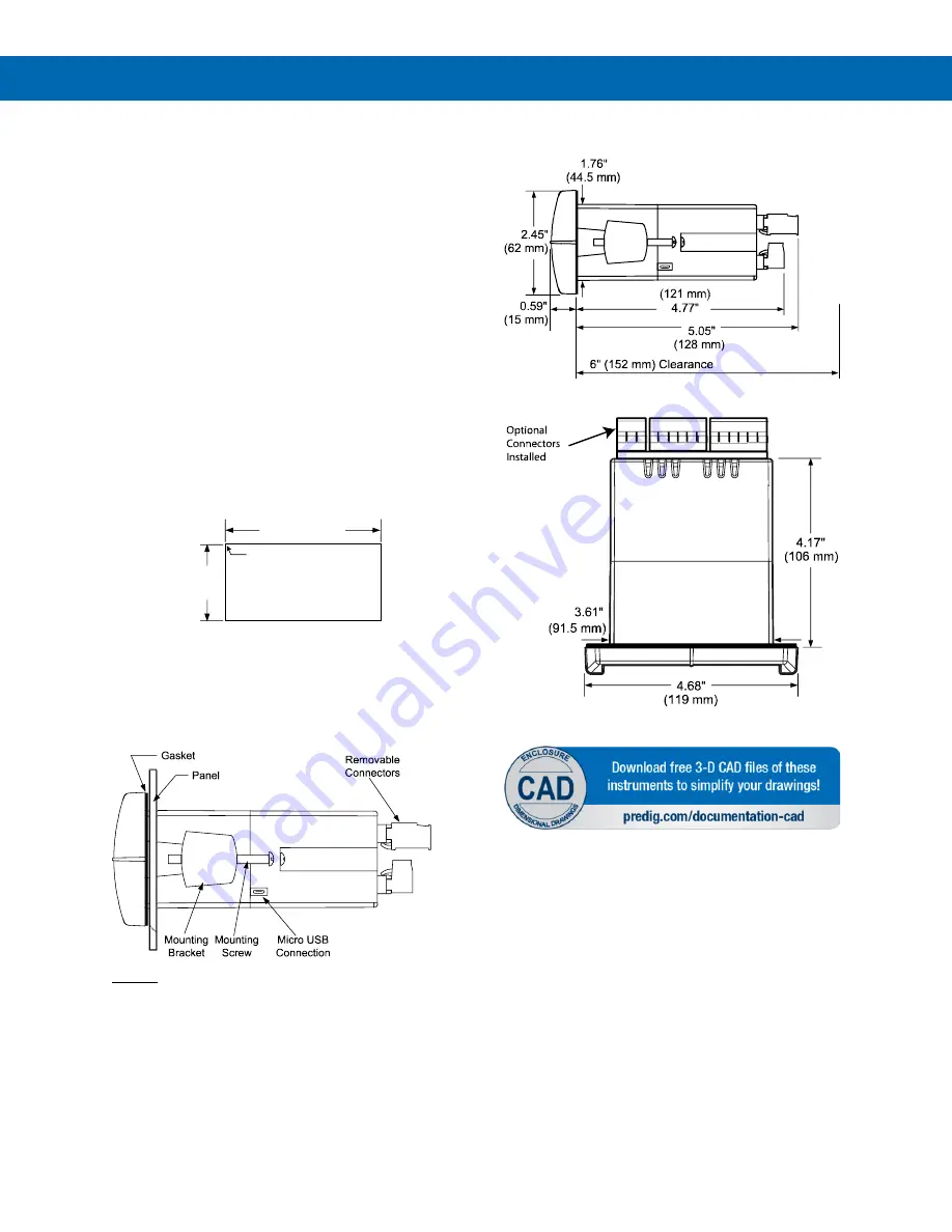 Precision Digital Corporation ProVu PD6001 Instruction Manual Download Page 14