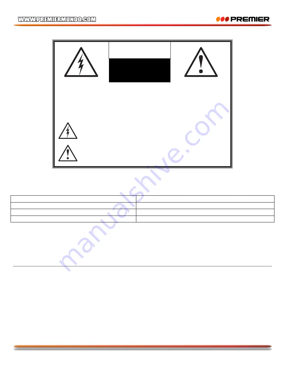 Premier CCTV-5258B Instruction Manual Download Page 20