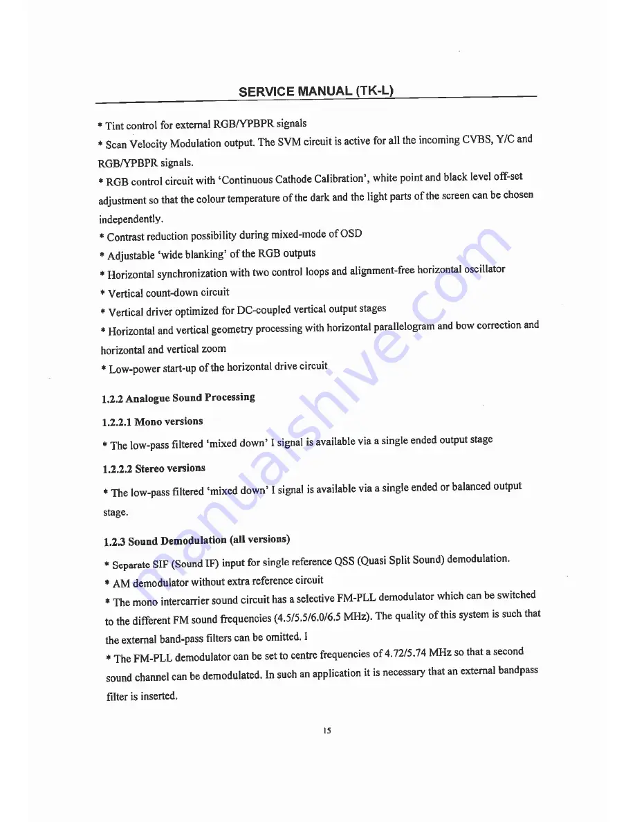 Premier CTV-2642SR Service Manual Download Page 15