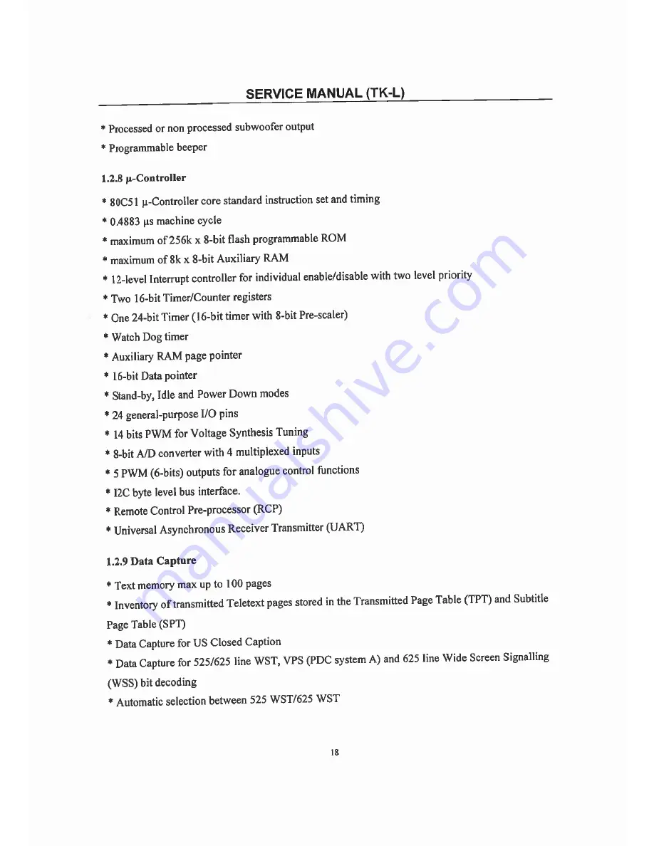 Premier CTV-2642SR Service Manual Download Page 18