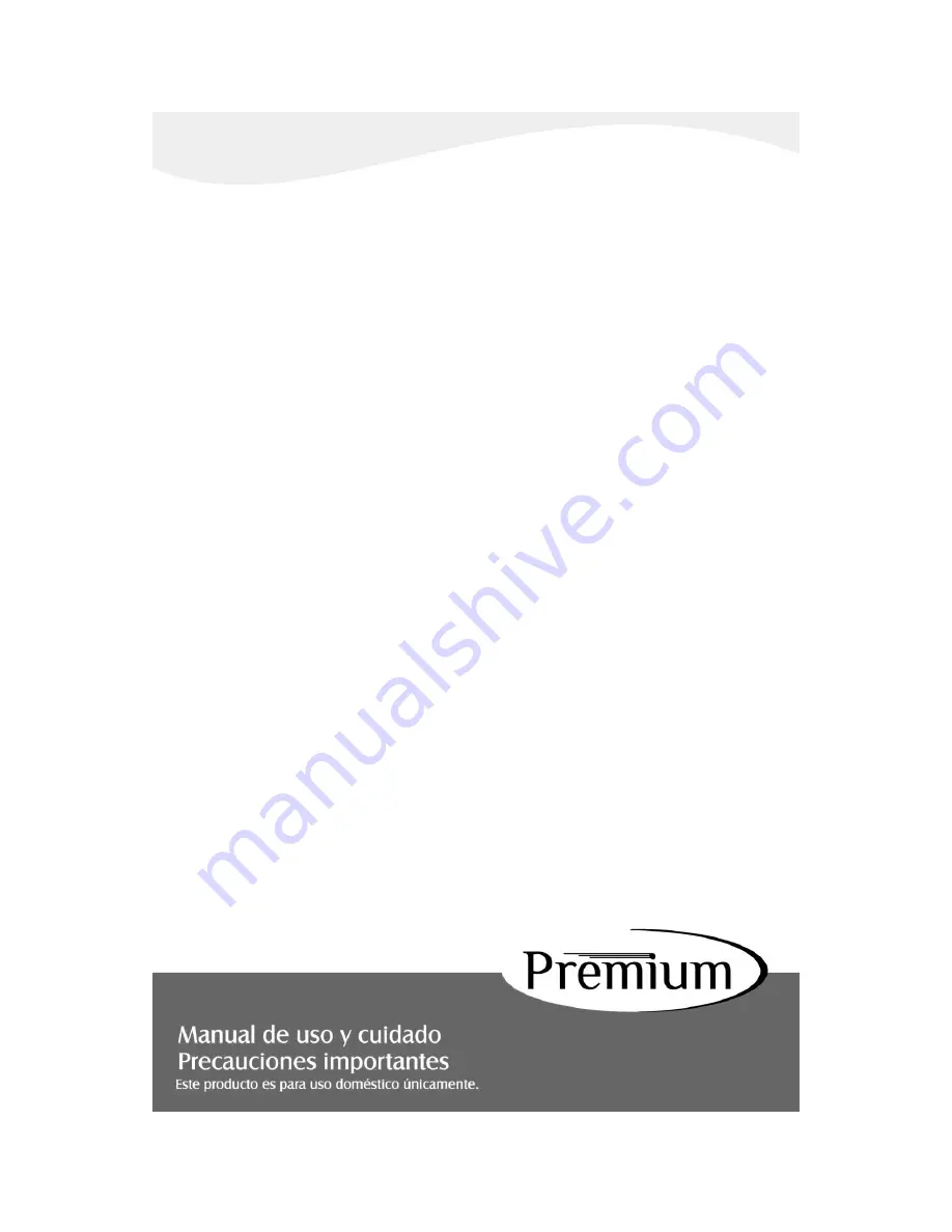 Premium PB324BK Use & Care Manual Download Page 12