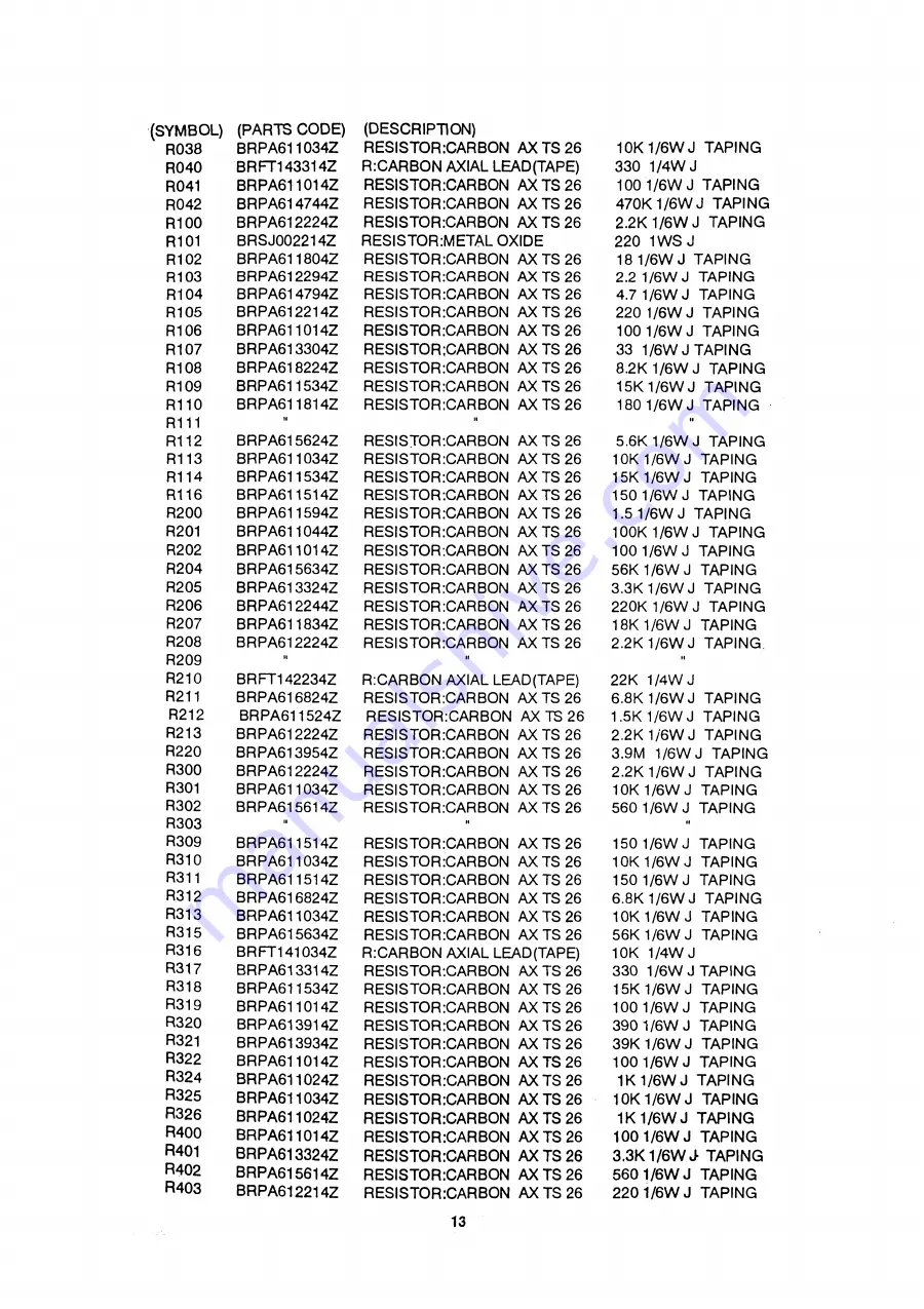 PRESIDENT BILLY Service Manual Download Page 14