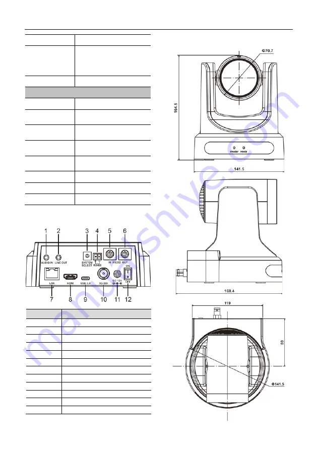 Prestel 4K-PTZ412A User Manual Download Page 8