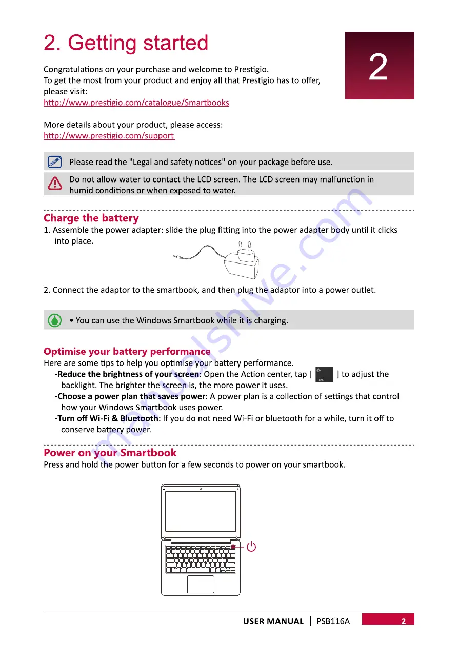 Prestigio PSB116A User Manual Download Page 5