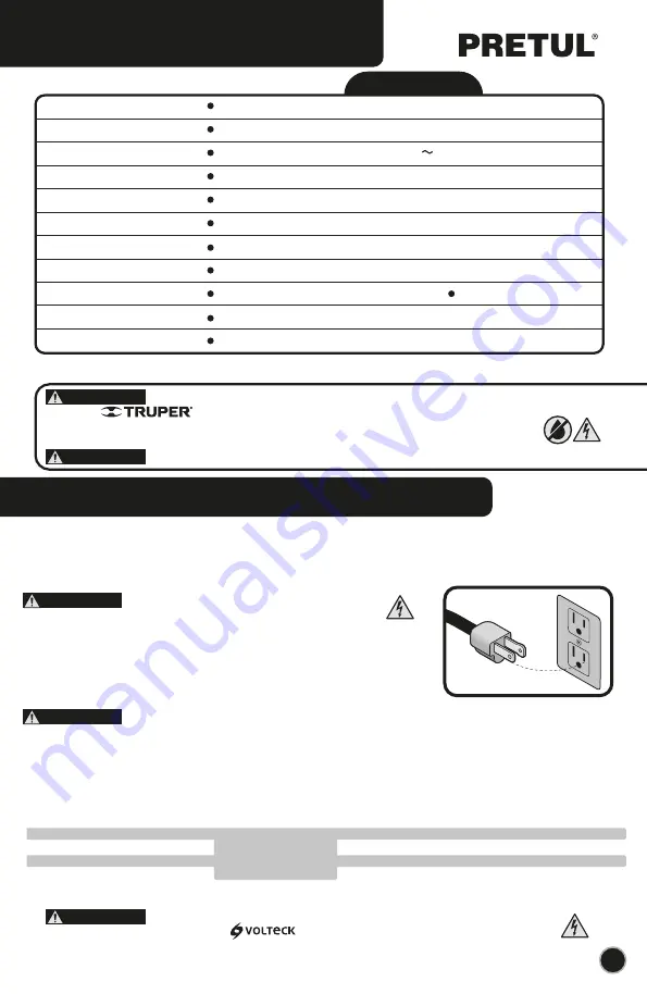 PRETUL DES-300P2 Manual Download Page 3