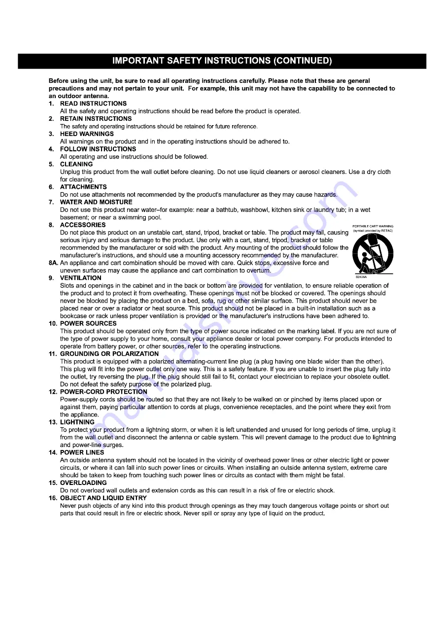 Prima LV-1927P Operating Instructions Manual Download Page 4