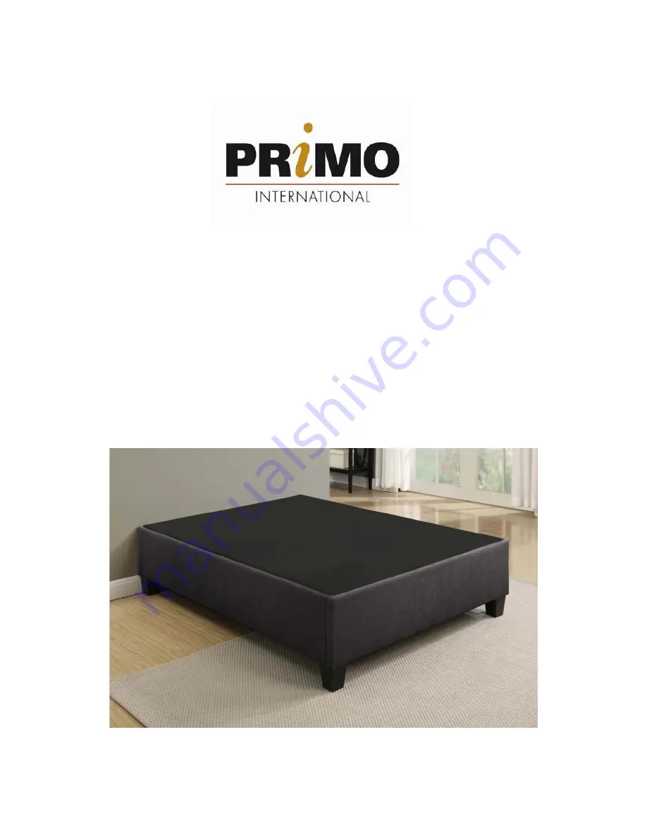 Primo International EZ Base Assembly Instructions Manual Download Page 1