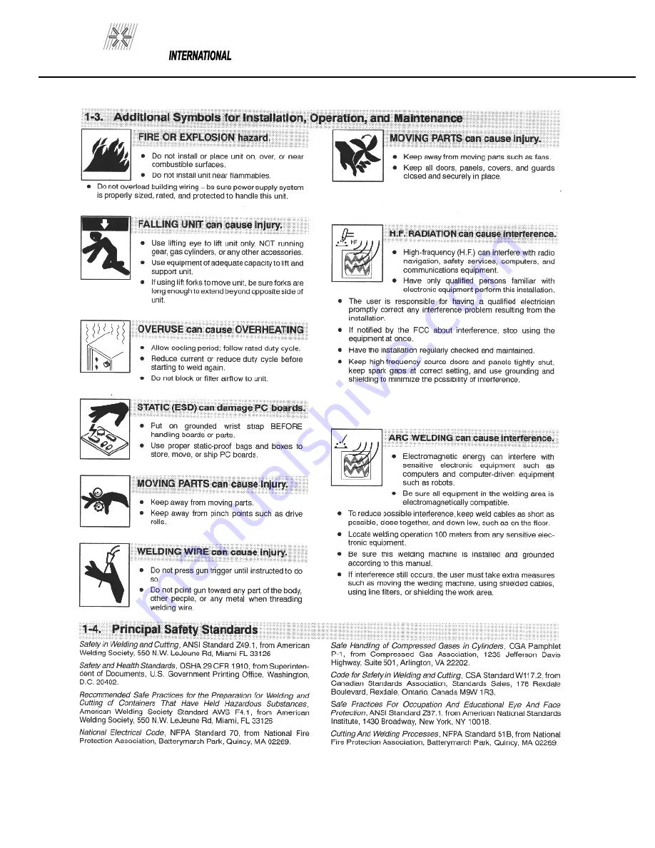 PRO WELD INTERNATIONAL AG-900 Operation & Maintenance Manual Download Page 6