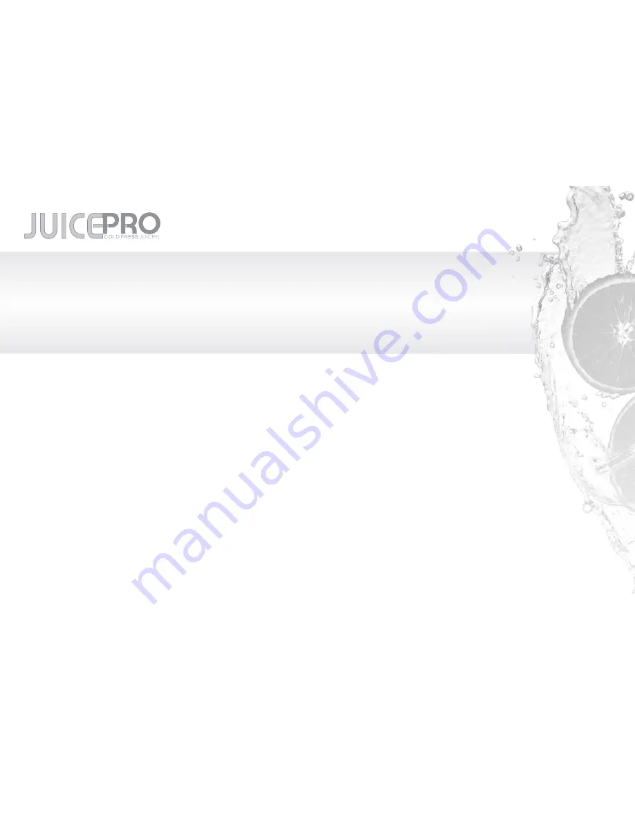 ProAppliances JuicePro ALI-VJP-P3 Installation & Operating Instructions Manual Download Page 10