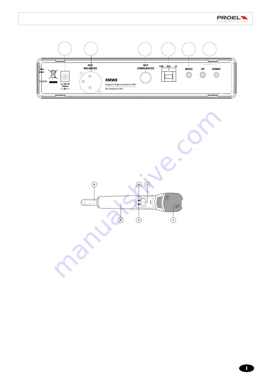 PROEL RMW8 Series Manual Download Page 7