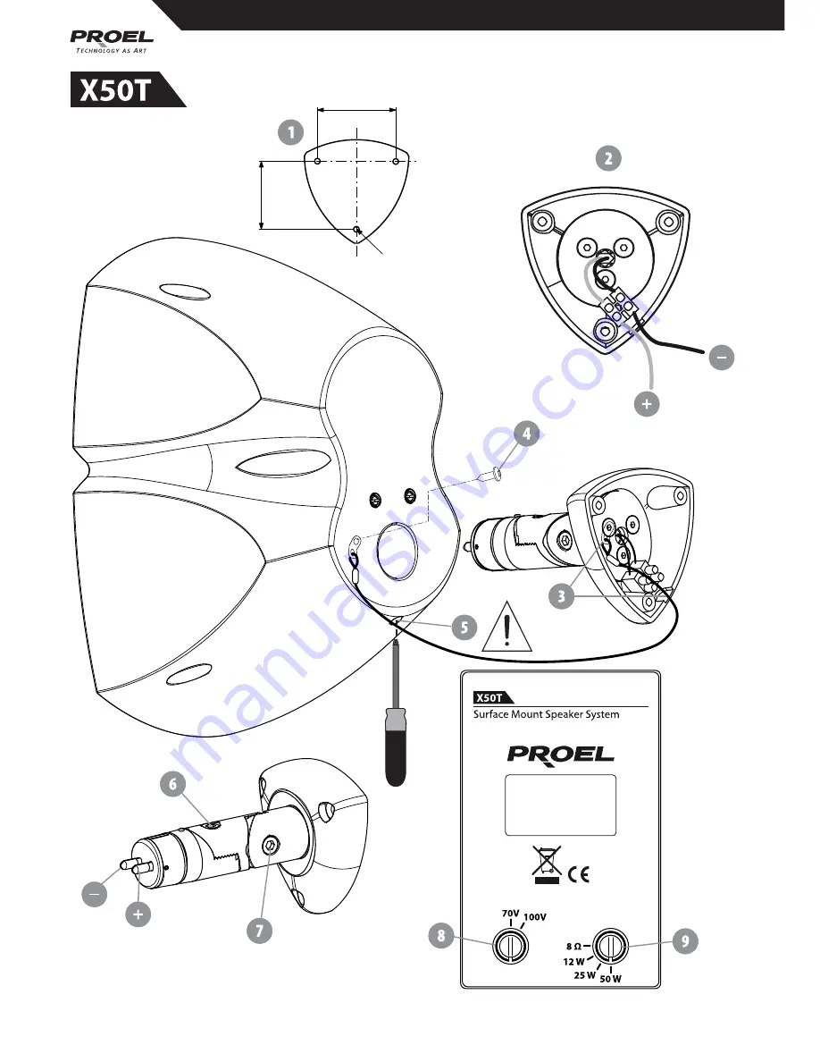 PROEL X50T - SCHEMA Manual Download Page 1