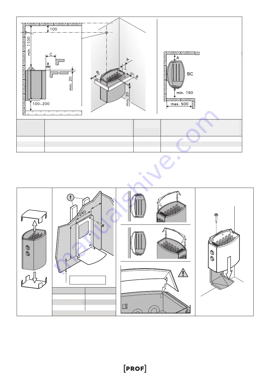 PROF HPR 45 Instructions For Installation And Use Manual Download Page 39