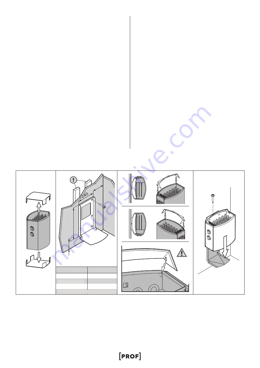 PROF HPR 45 Instructions For Installation And Use Manual Download Page 52