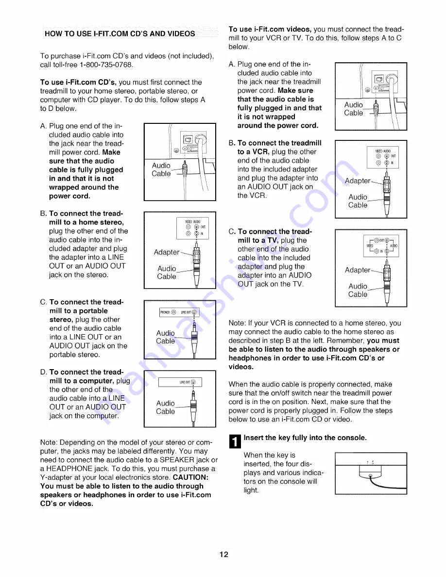 ProForm 590 QS 831.299241 User Manual Download Page 12