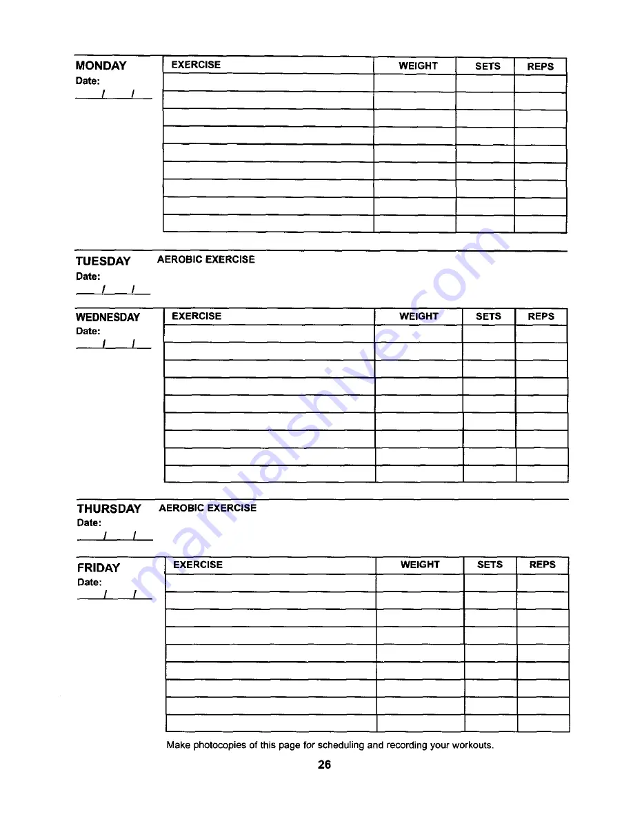 ProForm 831.153320 User Manual Download Page 26