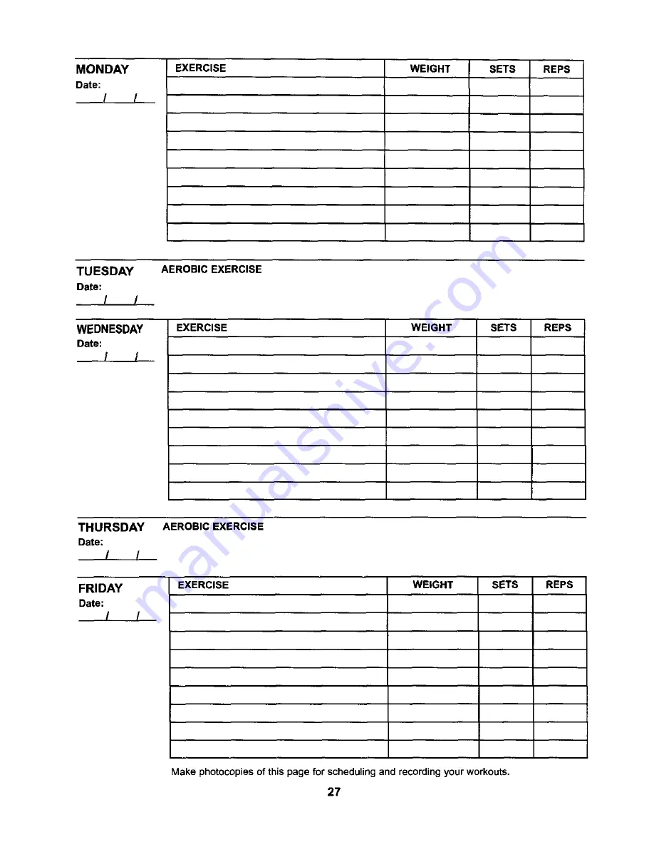 ProForm 831.153320 User Manual Download Page 27