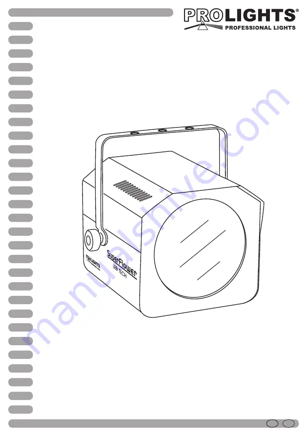 ProLights SUPERFLOWER DMX led Скачать руководство пользователя страница 1
