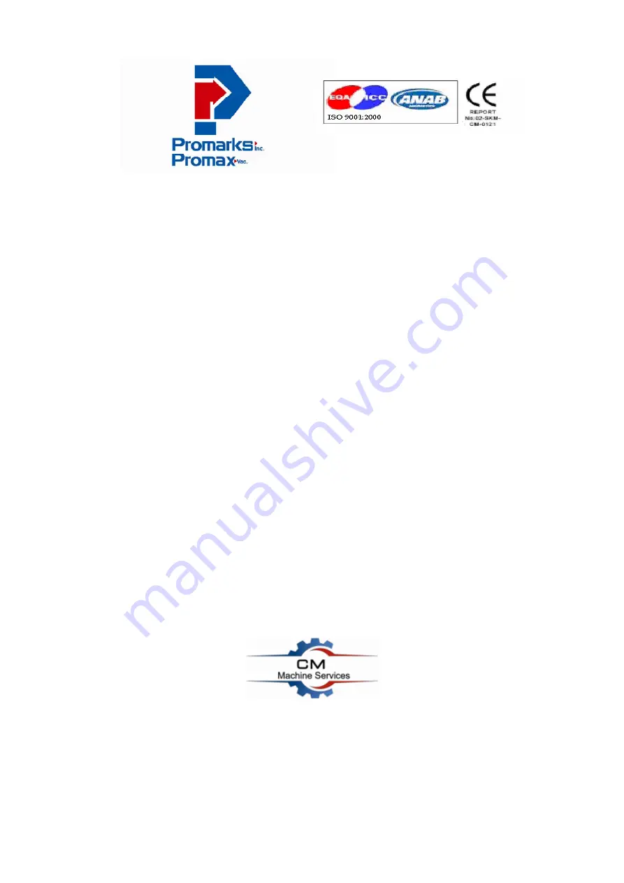 PROMARKS DC-650 Operation Manual Download Page 1