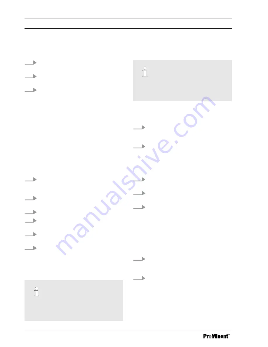 ProMinent DulcoFlow DFMa series Operating Instructions Manual Download Page 42