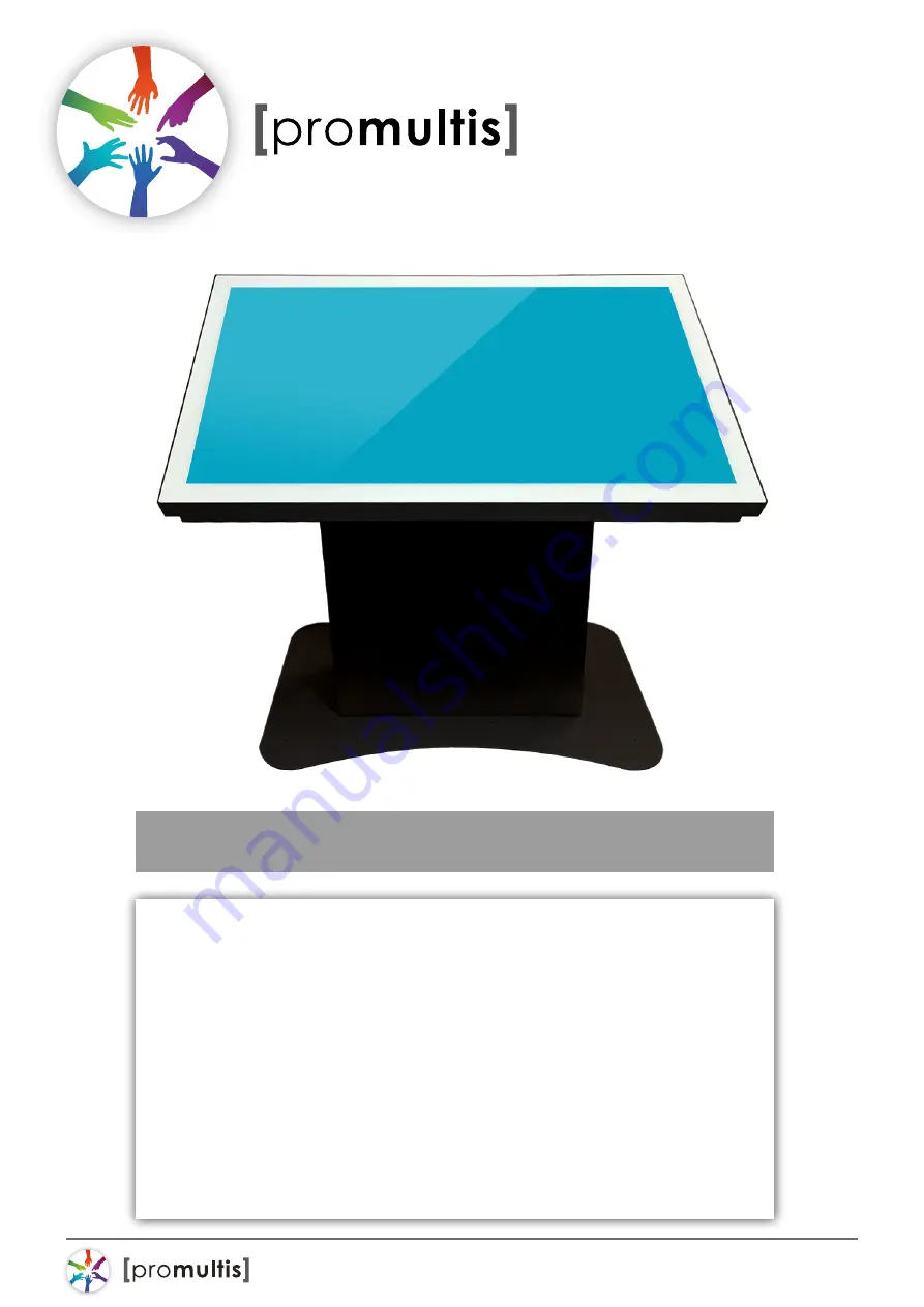 PROMULTIS standard kiosk User Manual Download Page 1