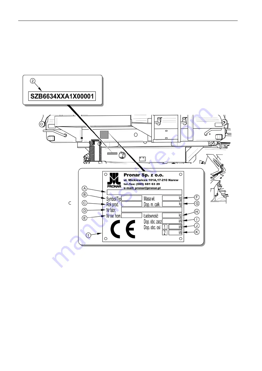 PRONAR 663/4 SILO Operator'S Manual Download Page 12