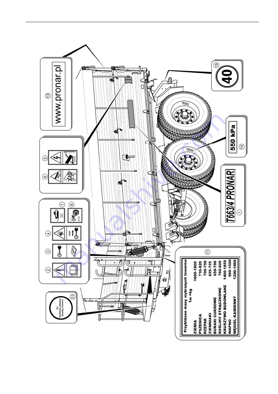 PRONAR 663/4 SILO Operator'S Manual Download Page 43