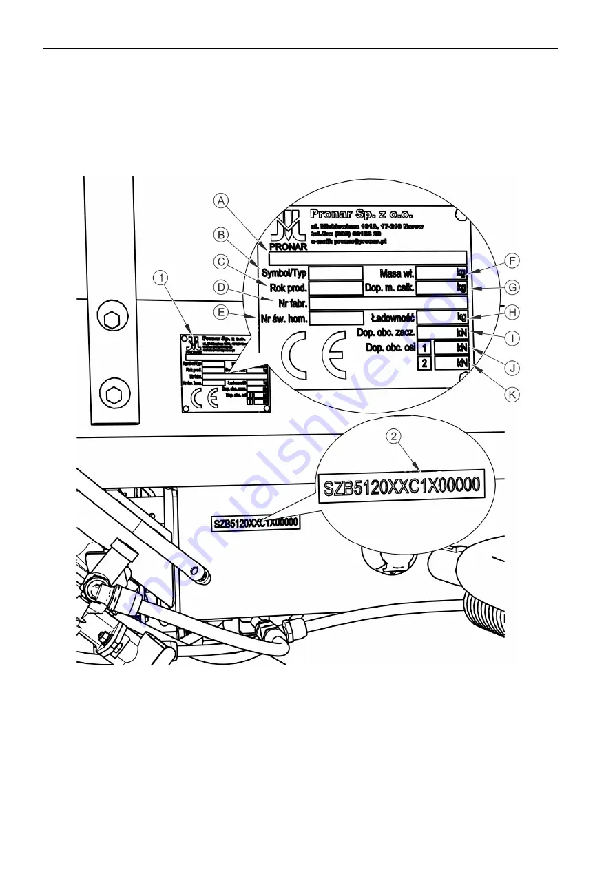 PRONAR PT512 Operator'S Manual Download Page 12