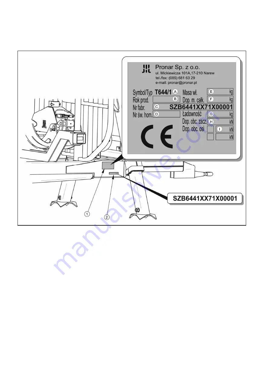 PRONAR T644/1 Manual Download Page 8