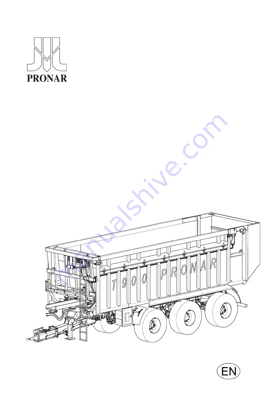 PRONAR T900 Operator'S Manual Download Page 1