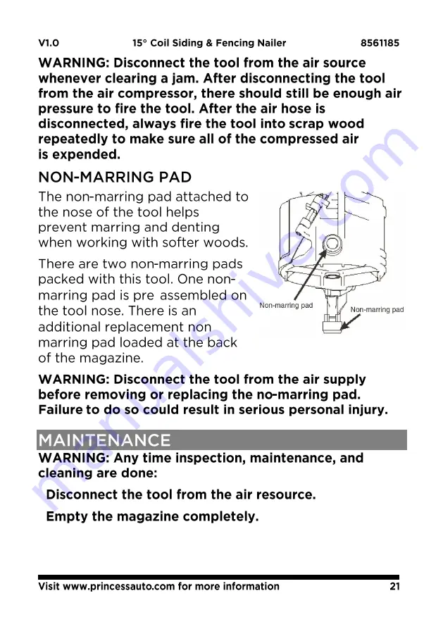 PROPOINT 8561185 User Manual Download Page 21