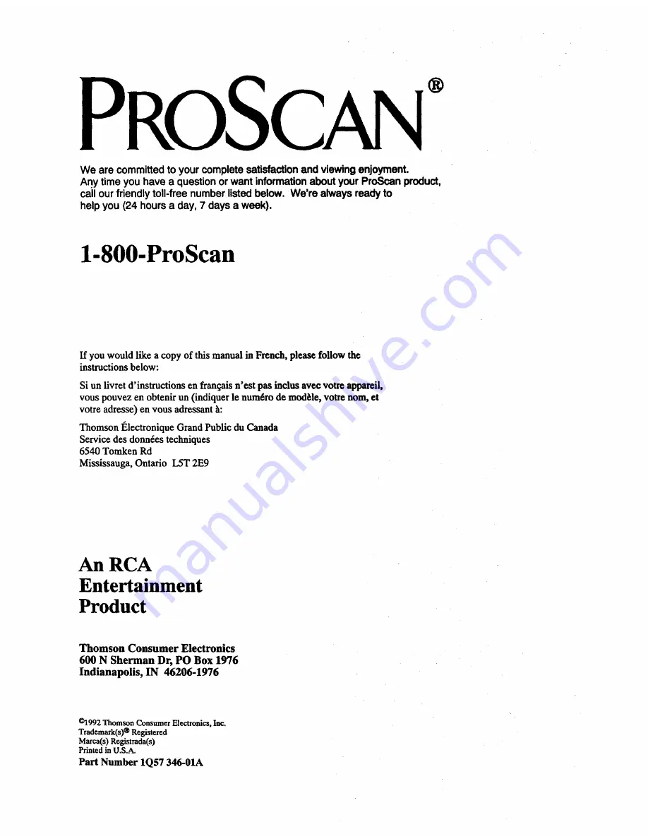 ProScan PS27152 Owner'S Manual Download Page 64