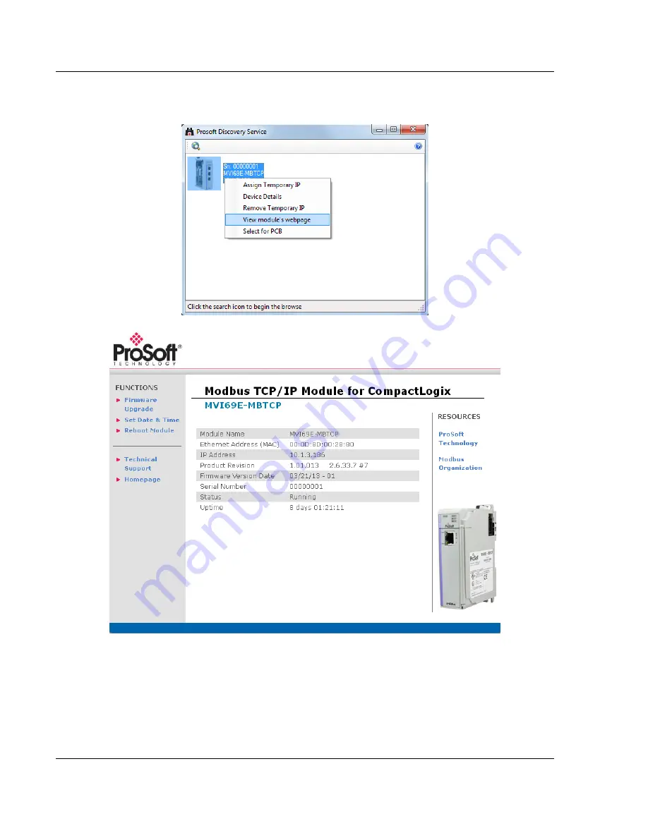 ProSoft Technology MVI69E-MBTCP Скачать руководство пользователя страница 106