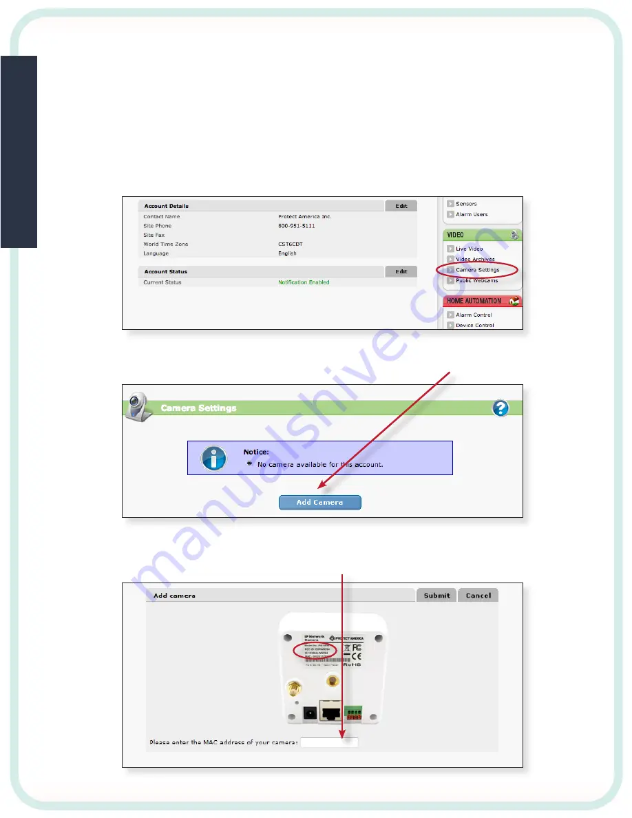 Protect America Camera Скачать руководство пользователя страница 8