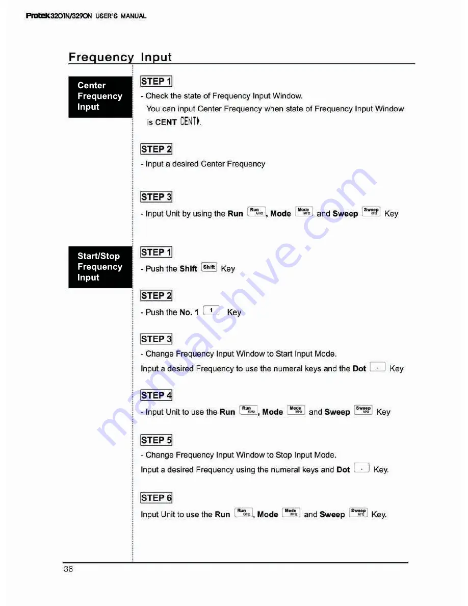 Protek 3201N User Manual Download Page 36