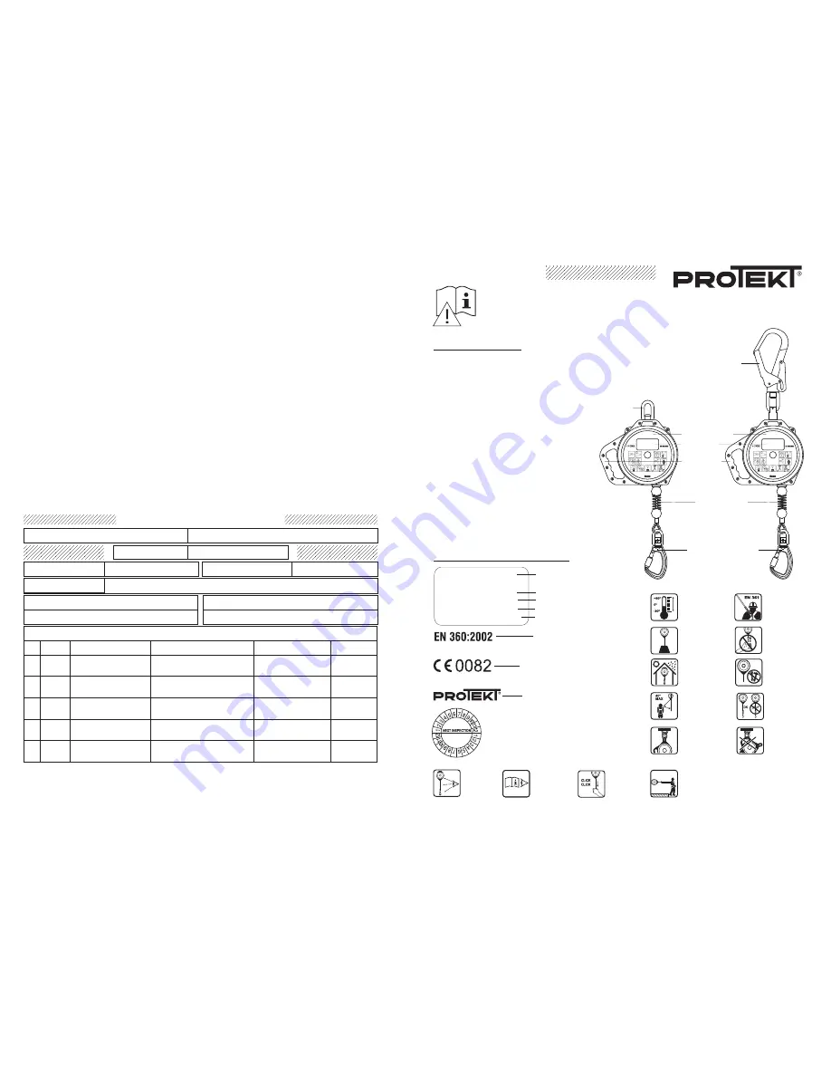 Protekt CR 240 Series Instruction Manual Download Page 1