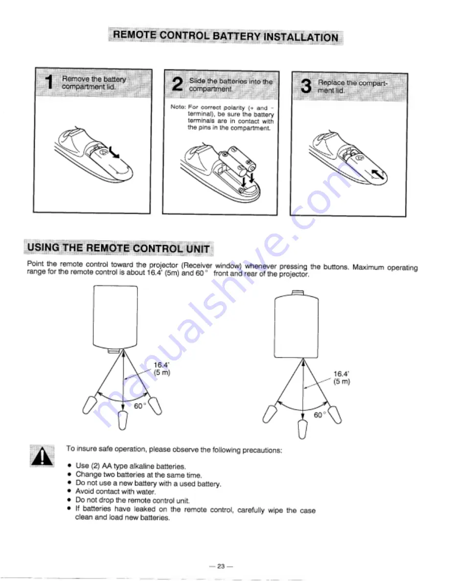 Proxima Desktop Projector 9200 User Manual Download Page 23