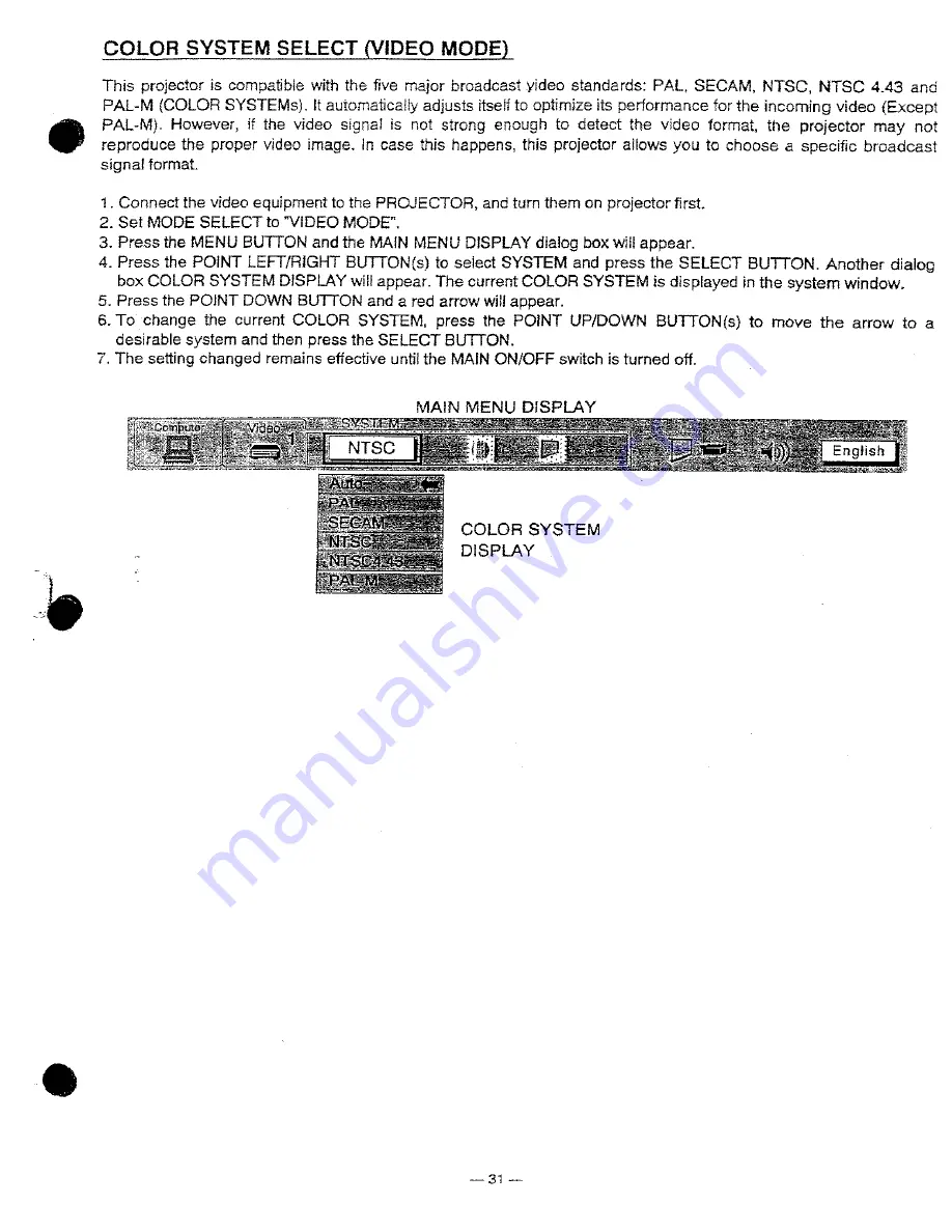 Proxima DP9250 Скачать руководство пользователя страница 31