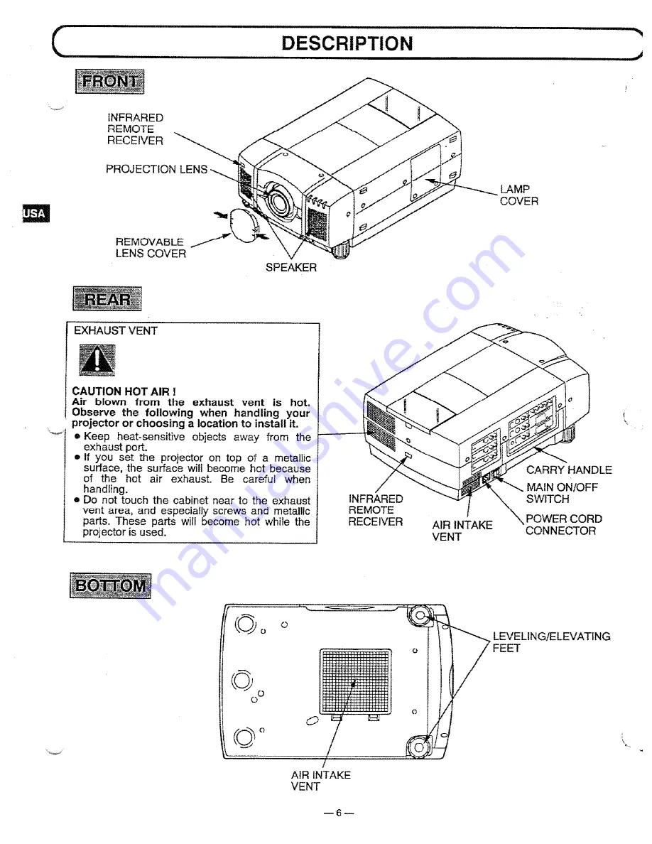 Proxima Pro AV 9310 Скачать руководство пользователя страница 6