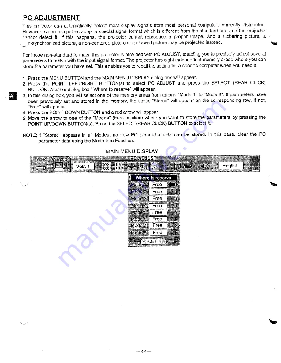 Proxima Pro AV 9310 Скачать руководство пользователя страница 40