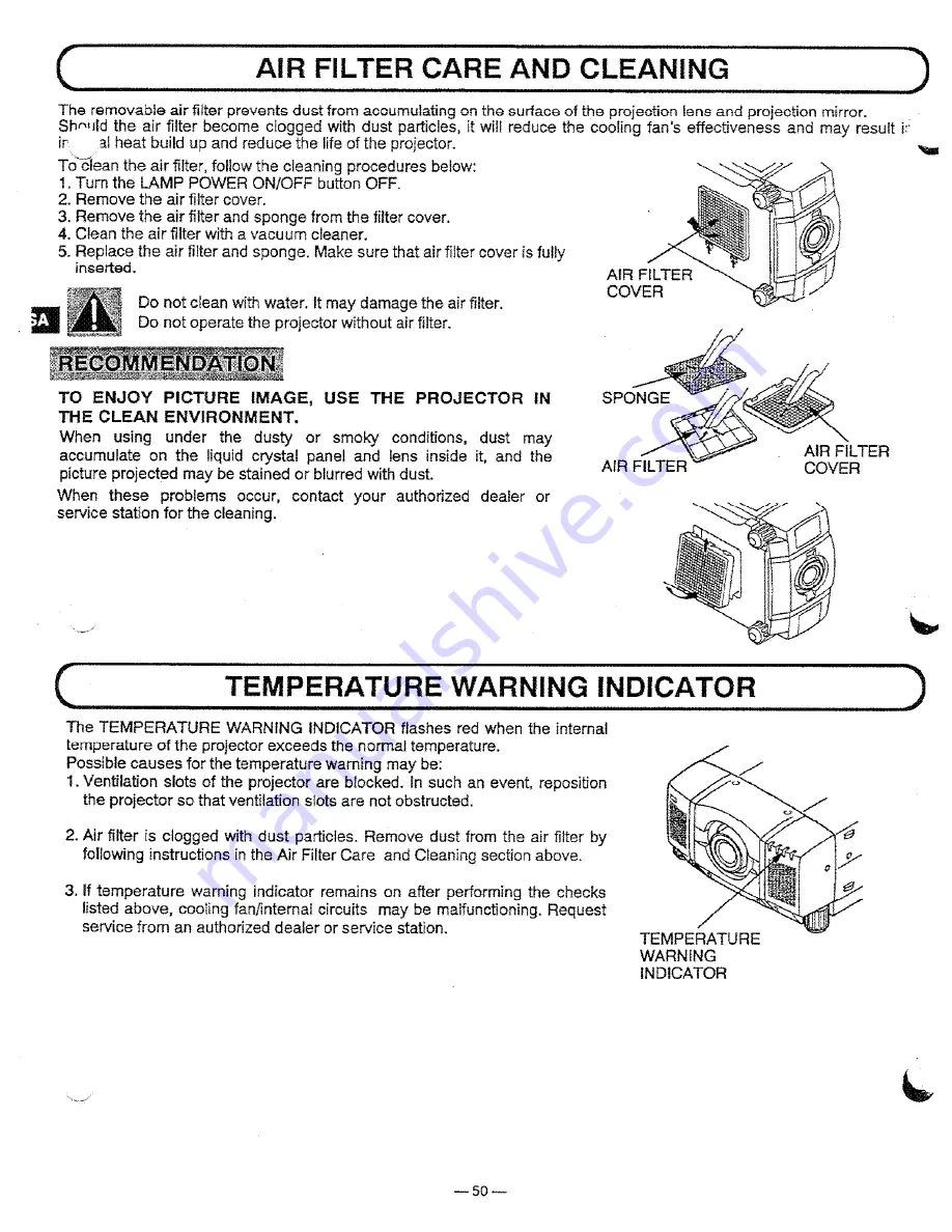 Proxima Pro AV 9310 Скачать руководство пользователя страница 48