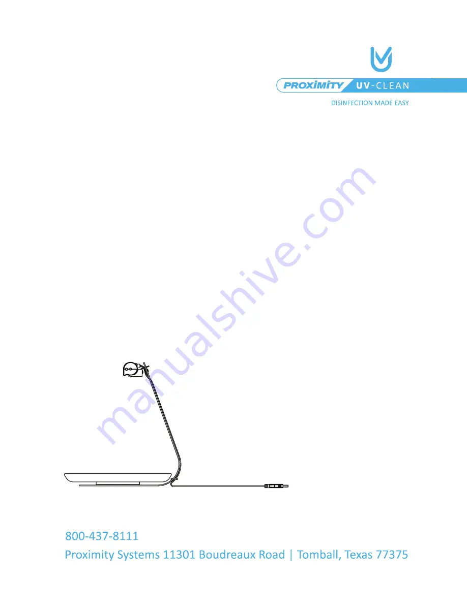 ProxiMity UV-Clean UVC-RF Скачать руководство пользователя страница 1