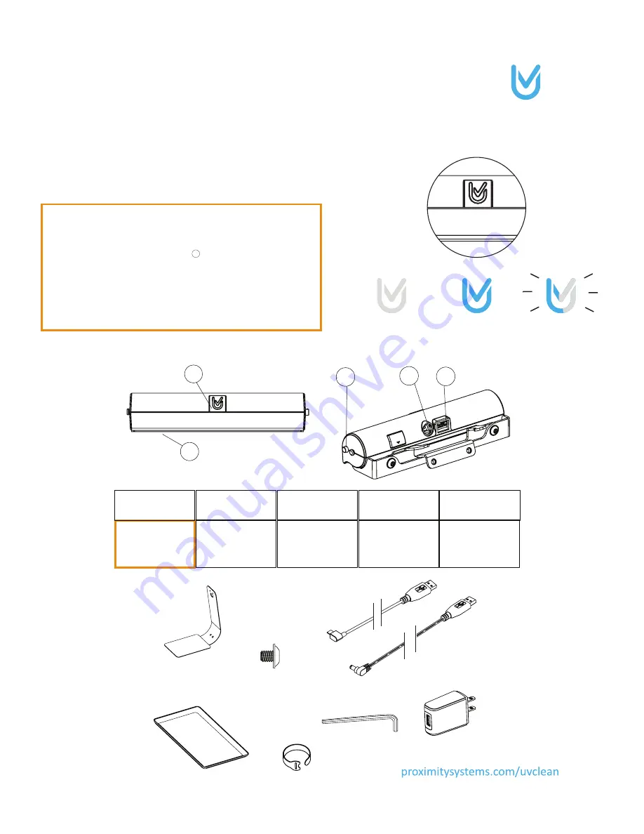 ProxiMity UV-Clean UVC-RF Скачать руководство пользователя страница 3