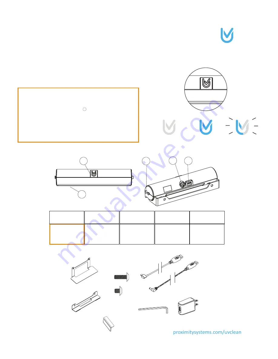 ProxiMity UV-CLEAN Product Manual Download Page 4