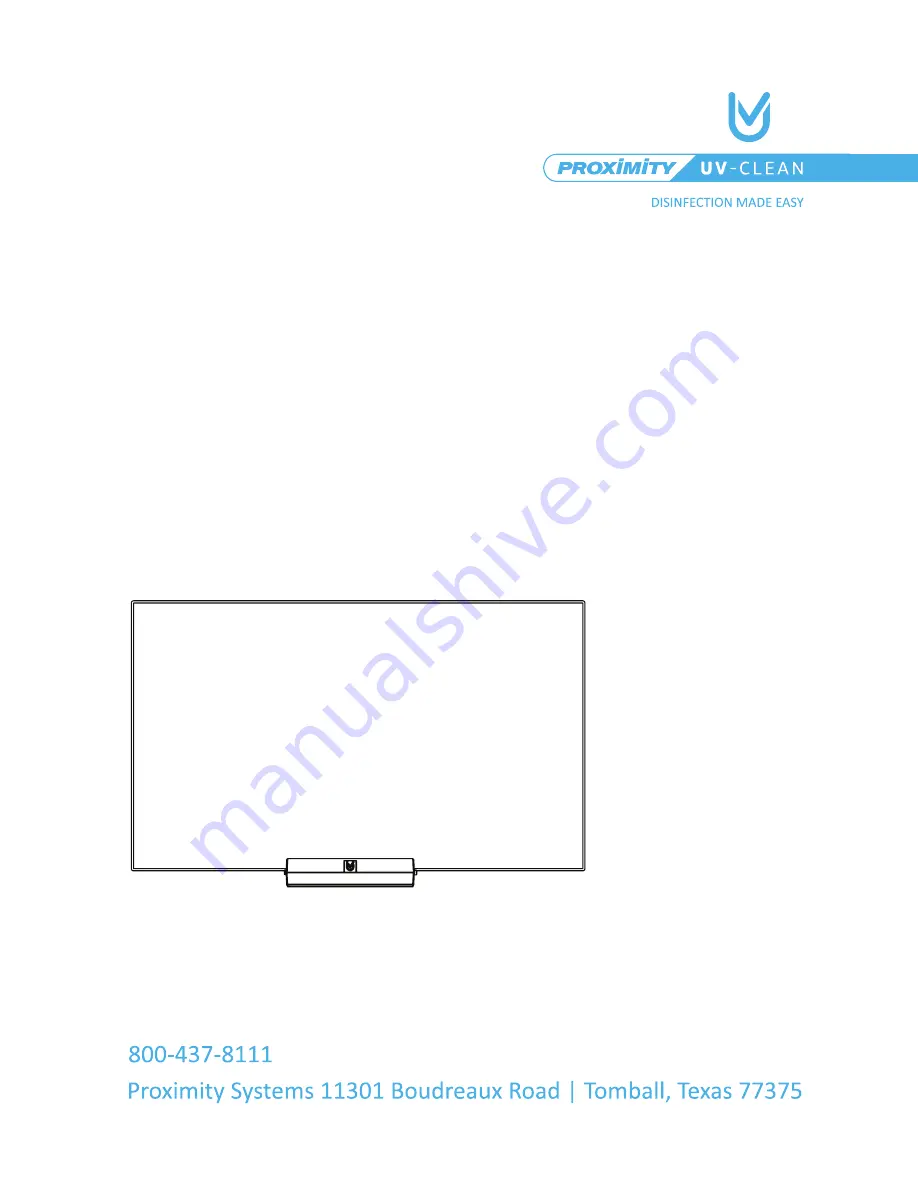 ProxiMity UVC-CM Product Manual Download Page 1