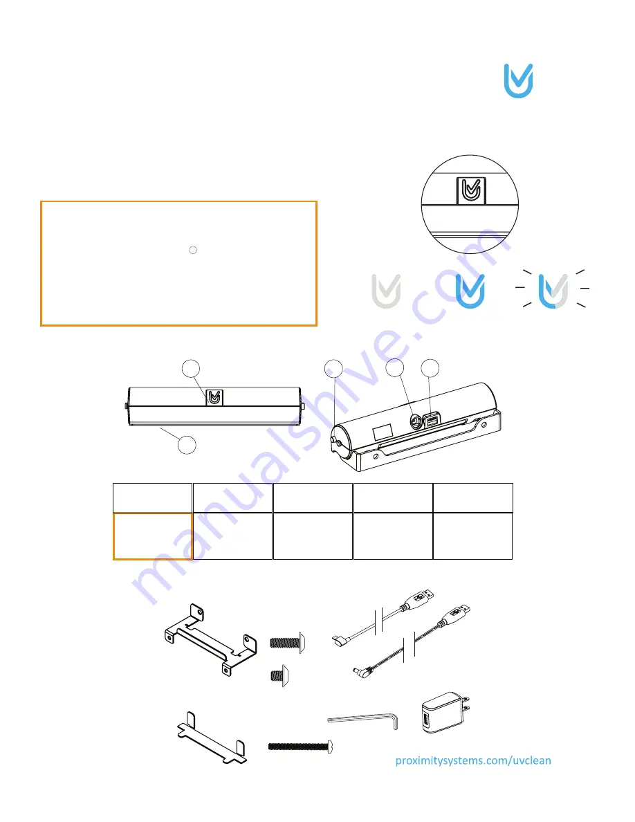 ProxiMity UVC-CM Product Manual Download Page 3