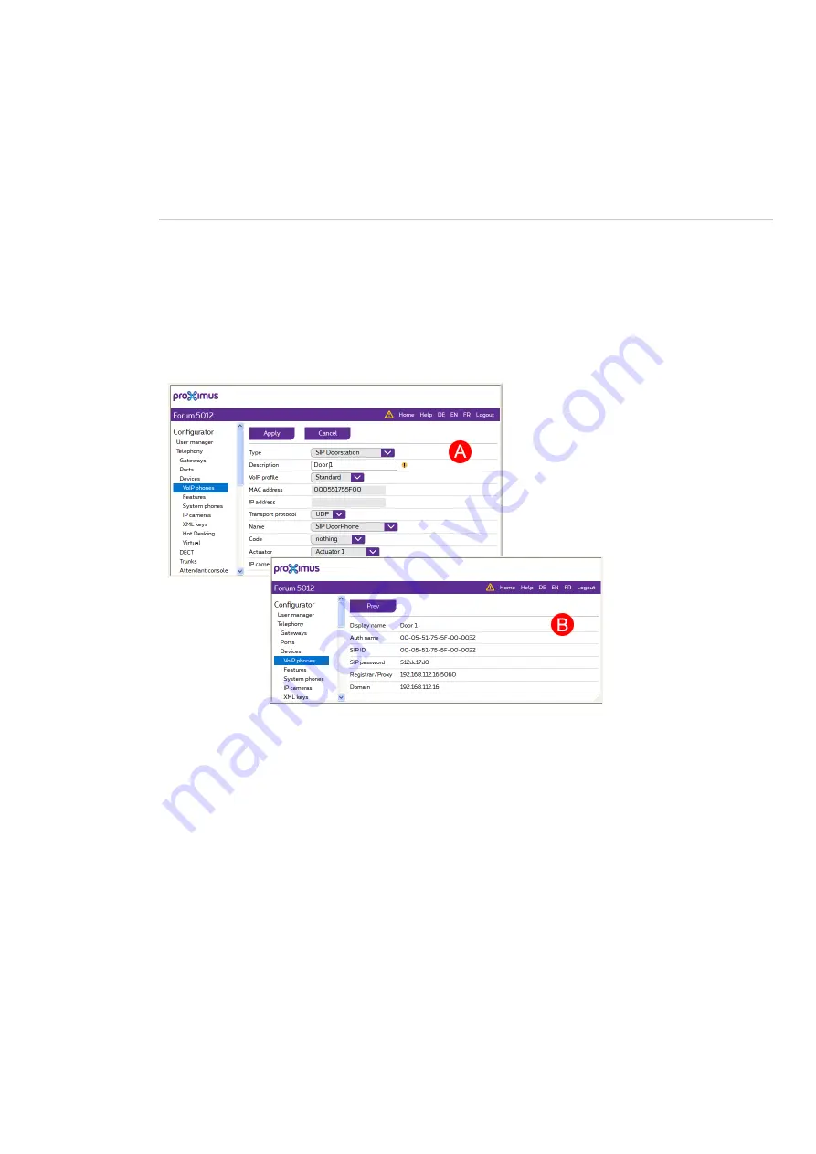 Proximus Forum 500 Series Mounting And Commissioning Manual Download Page 178