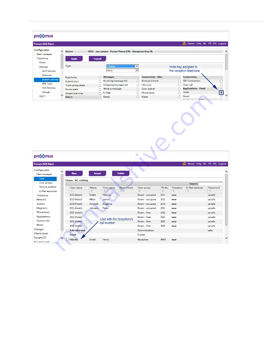 Proximus Forum 5004 User Manual Download Page 14