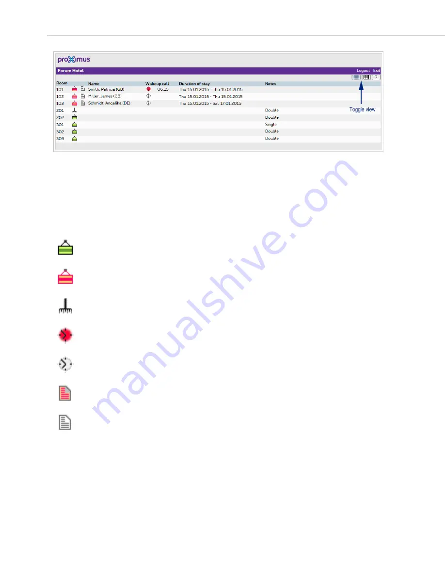 Proximus Forum 5004 User Manual Download Page 34