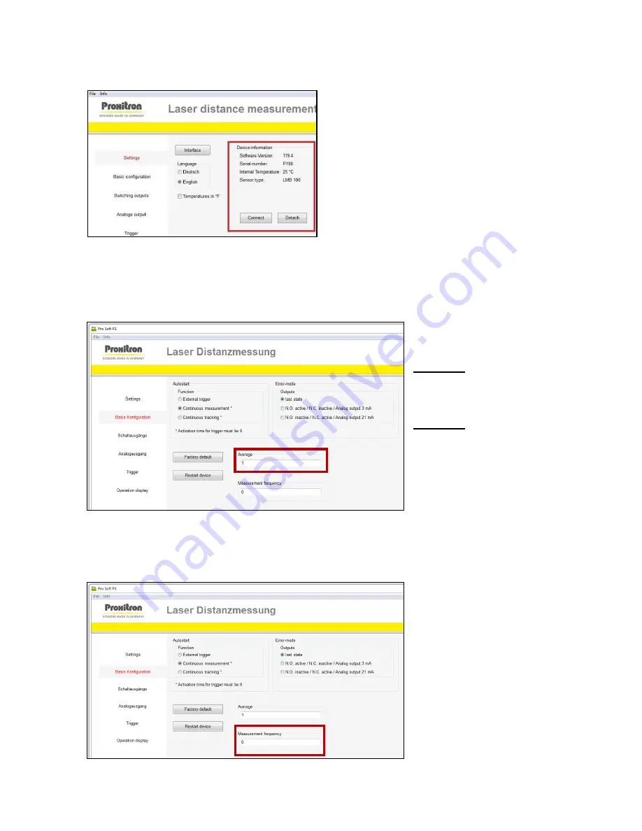 Proxitron LMx 100 series User Manual Download Page 36